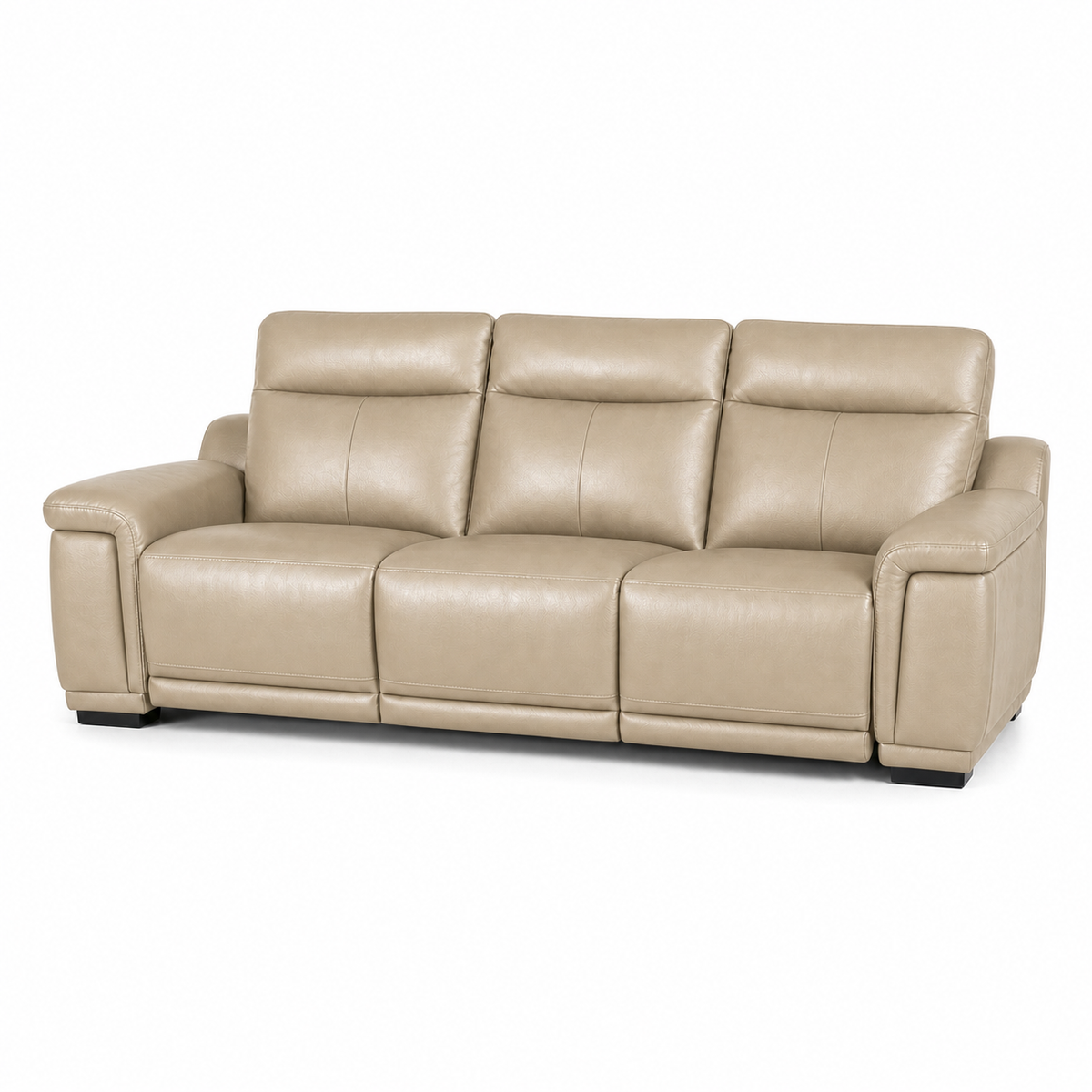 Aurora Recliner 3 seater beige 02 white
