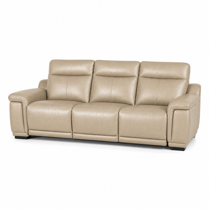 Aurora Recliner 3 seater beige 02 white
