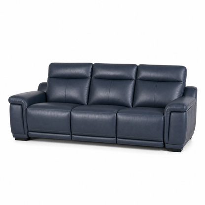 Aurora Recliner 3 seater blue 02 white