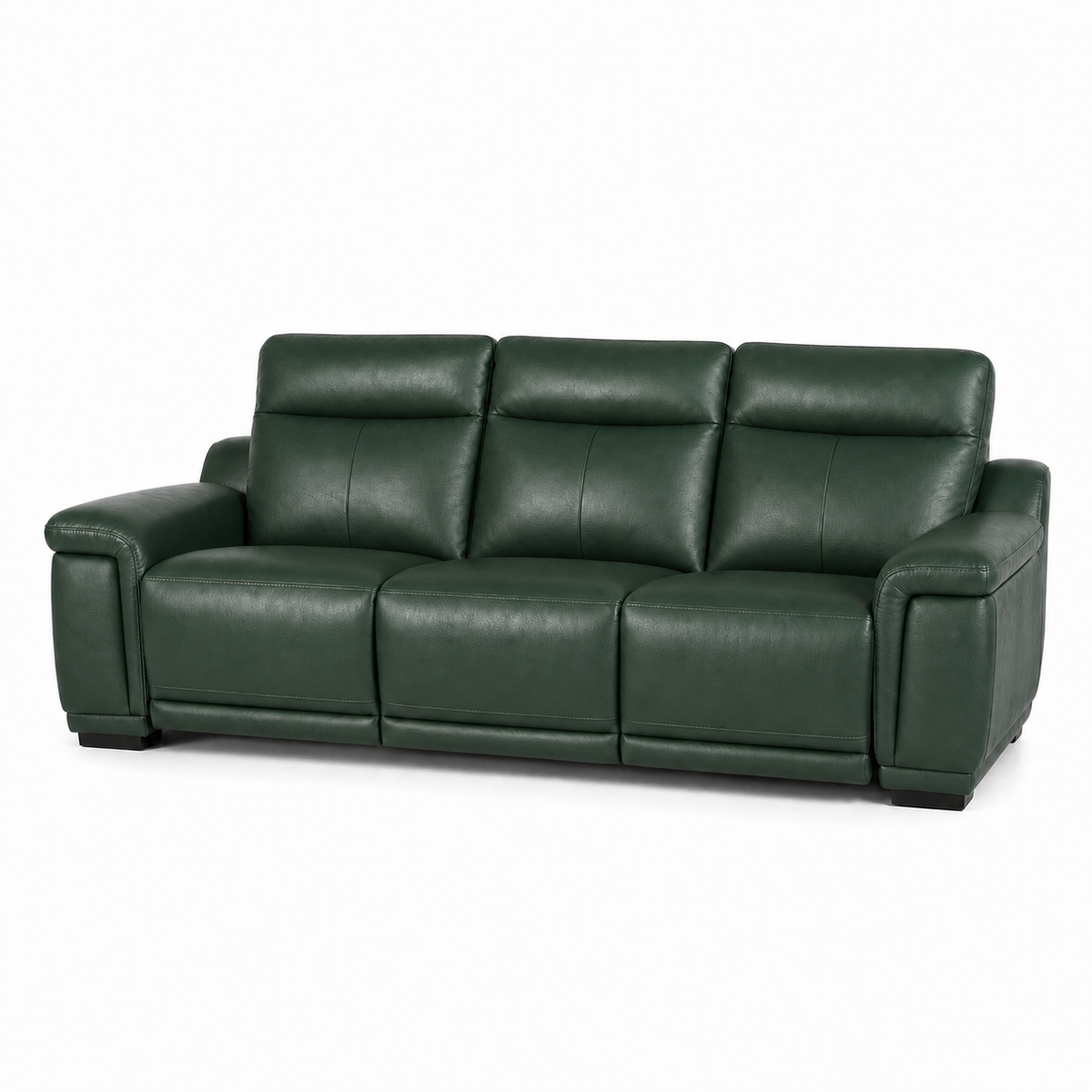 Aurora Recliner 3 seater green 02 white