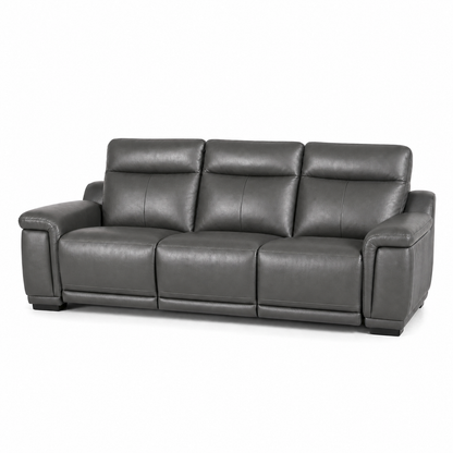 Aurora Recliner 3 seater grey 02 white