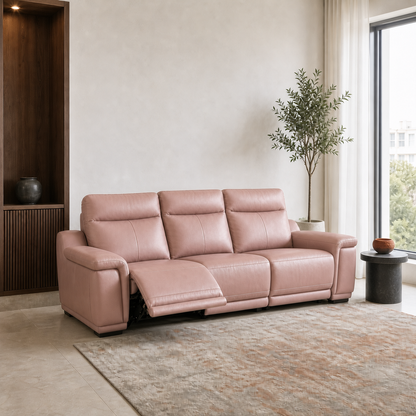 Aurora Recliner 3 seater pink 01 main