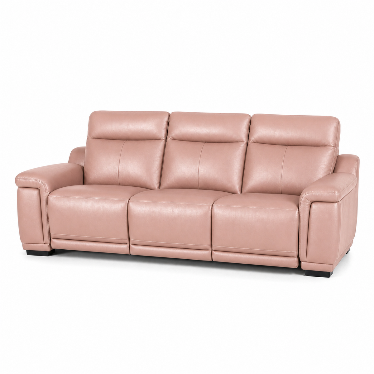 Aurora Recliner 3 seater pink 02 white
