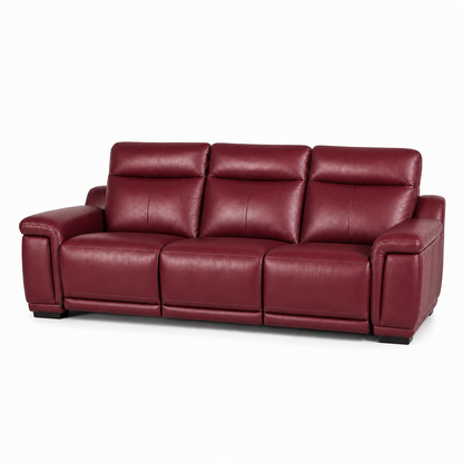 Aurora Recliner 3 seater red 02 white