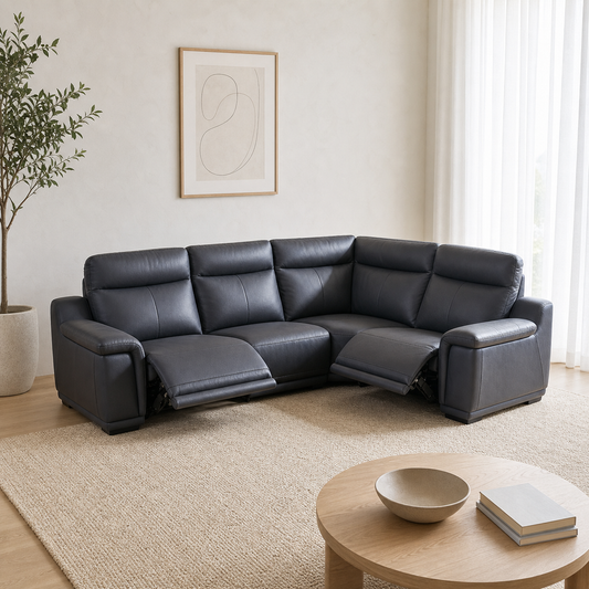 Aurora Recliner complete configuration in an editorial living room