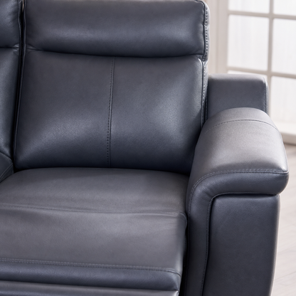 Aurora Recliner upholstery and reclining detail