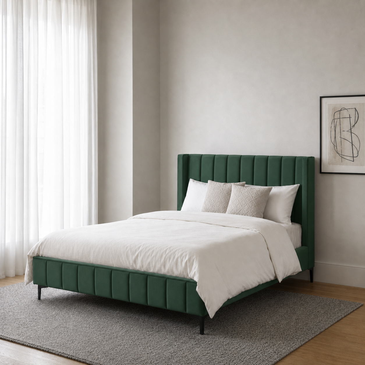 Bea - Bed Green lifestyle view