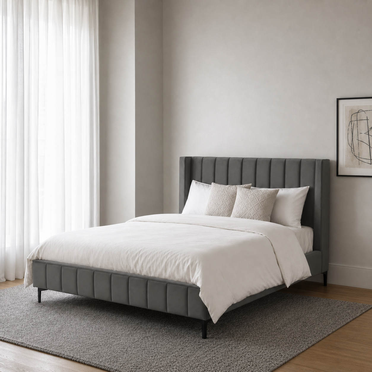 Bea - Bed Grey lifestyle view