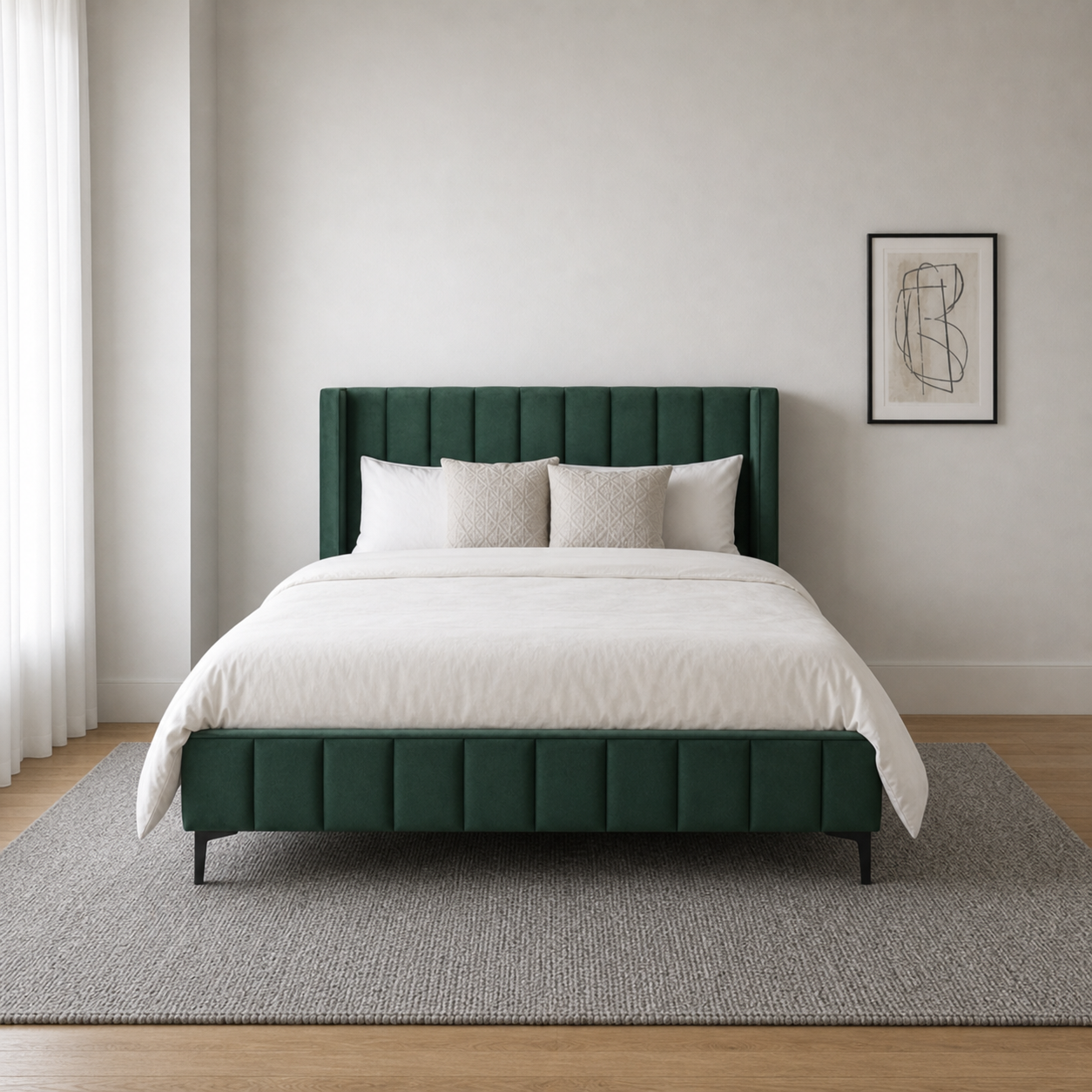 Bea - Bed, complete straight-on bed view
