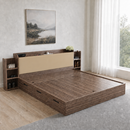Elin - Bed Beige lifestyle view
