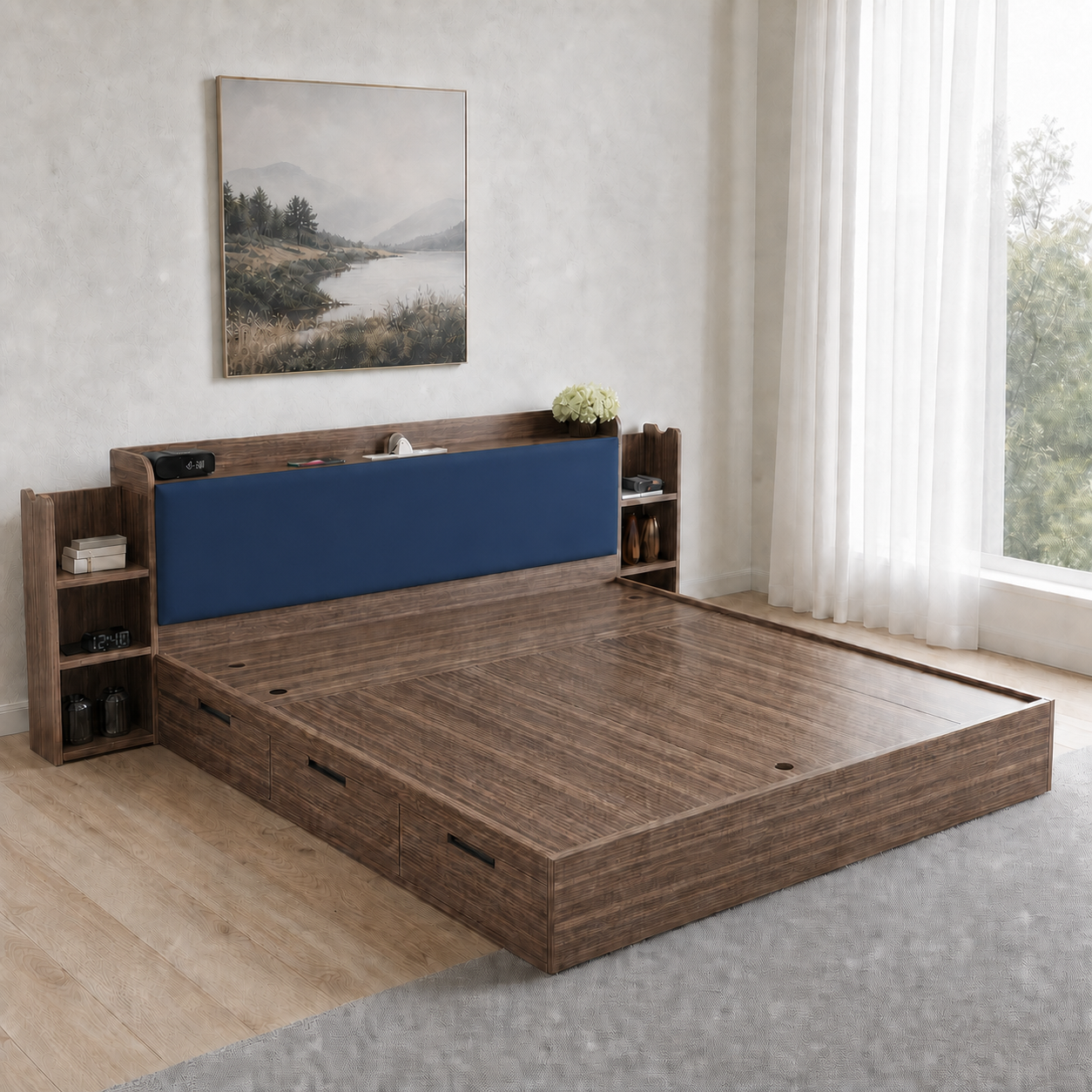 Elin - Bed Blue lifestyle view