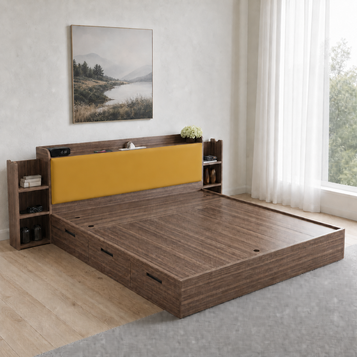 Elin - Bed Yellow lifestyle view