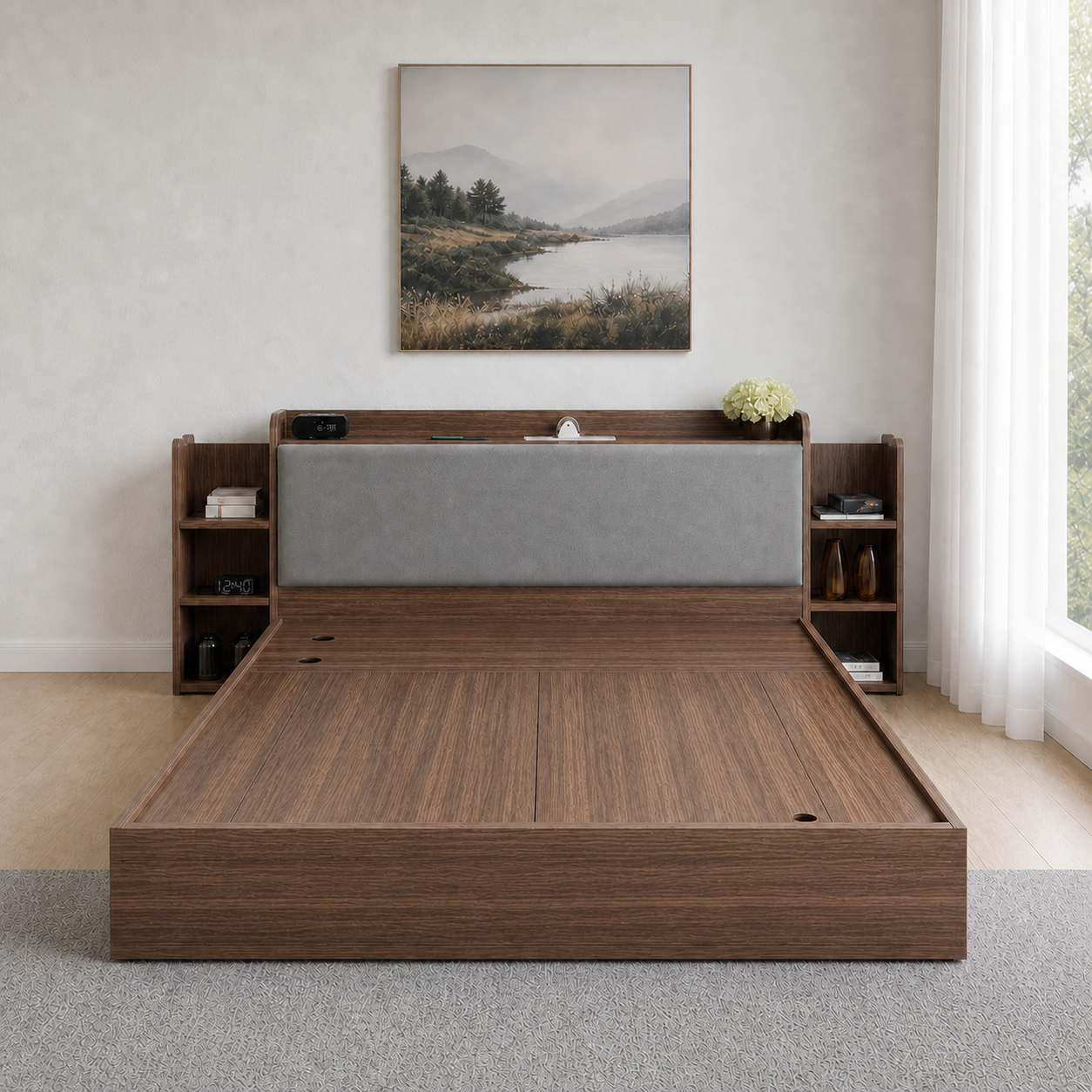 Elin - Bed, complete straight-on bed view