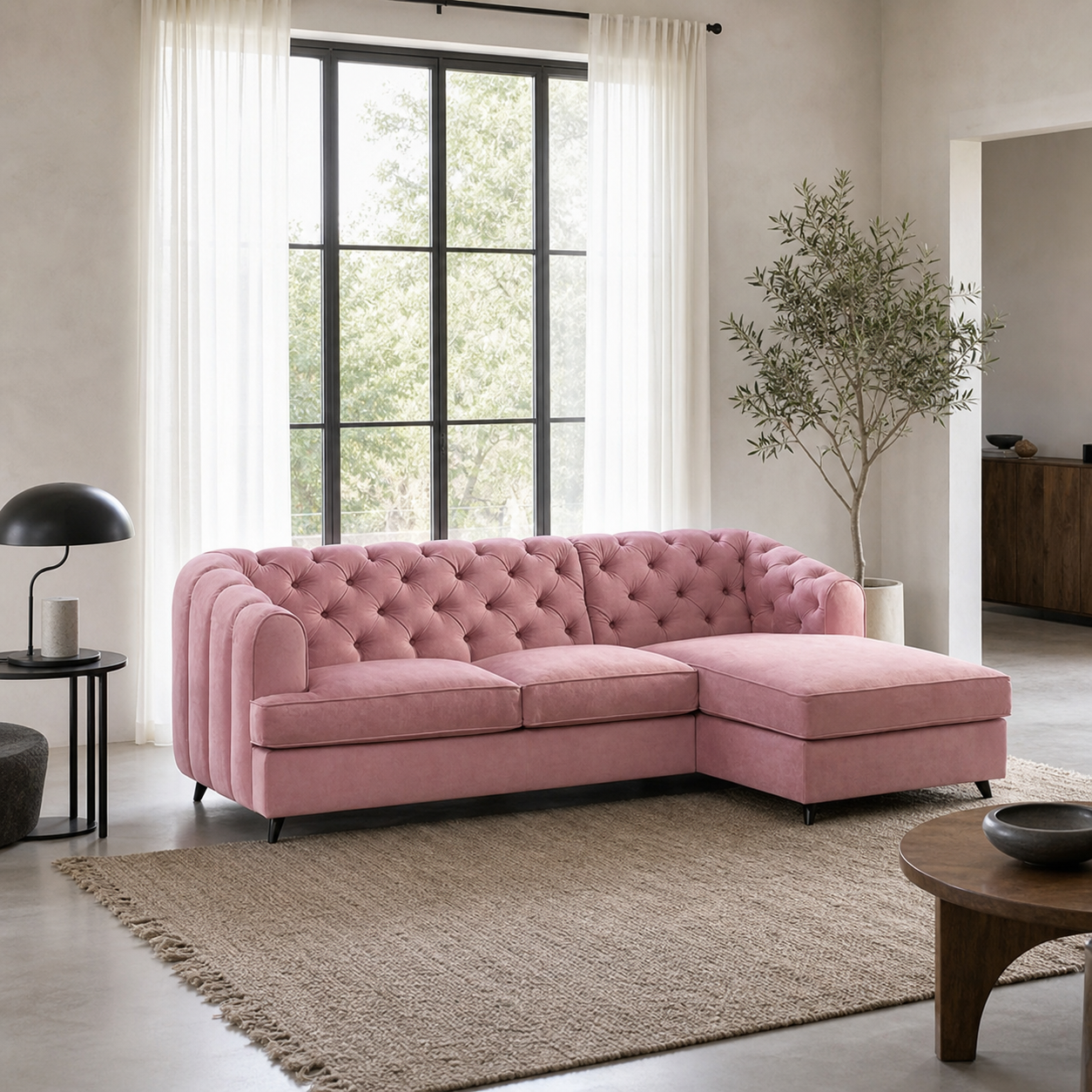 Beron - Sofa bed, source-proven closed sofa hero in a contemporary living room