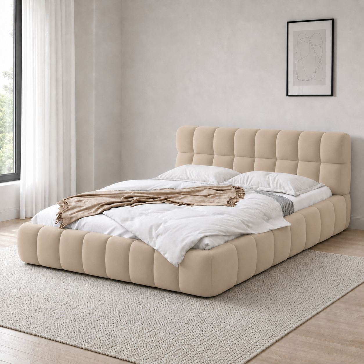 Bixed - Bed Beige lifestyle view