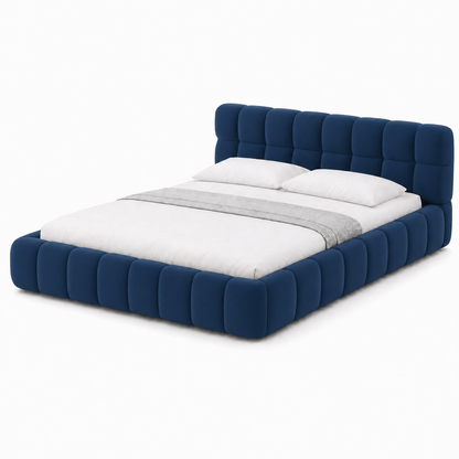 Bixed - Bed Blue plain white background view