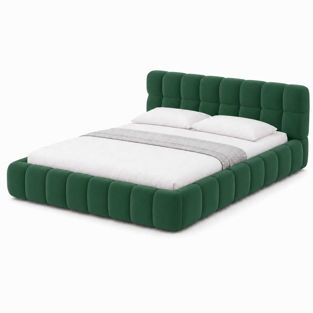 Bixed - Bed Green plain white background view