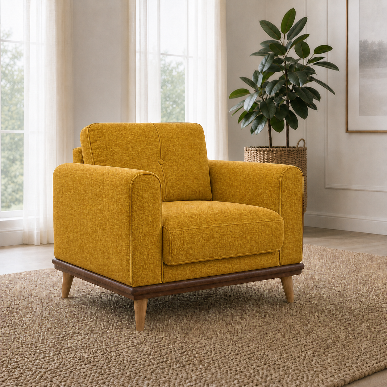 bloom-3-2-1-sofa-set 1 seater yellow 01 room