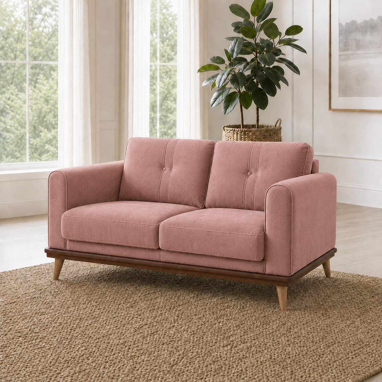 bloom-3-2-1-sofa-set 2 seater pink 01 room
