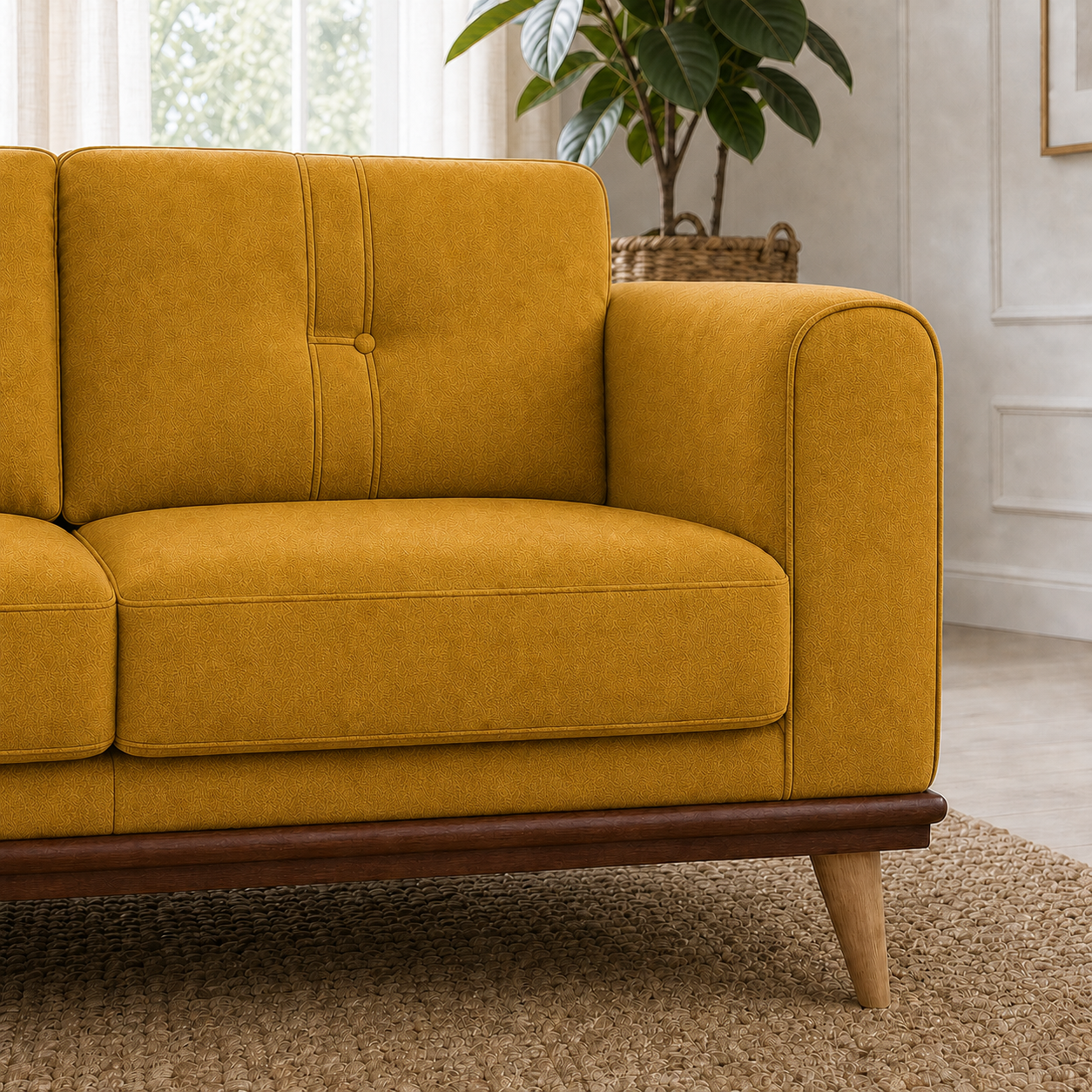 bloom-3-2-1-sofa-set 3 seater yellow 02 detail