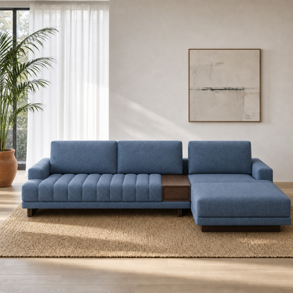 Bliss - L Shape Sectional Sofa blue 2 seater sectional rhs room view