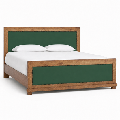 Brek - Bed Green plain white background view