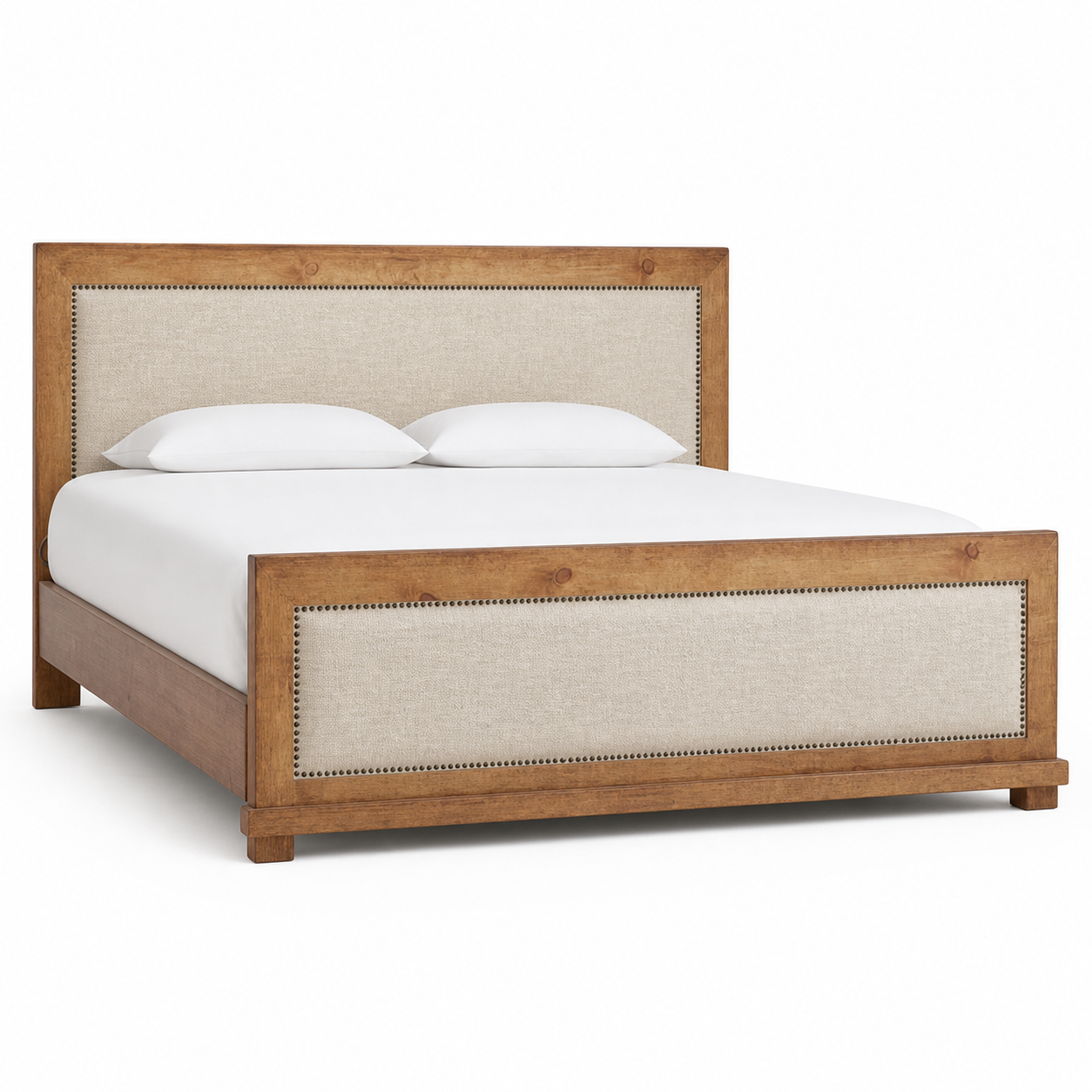Brek - Bed, complete front three-quarter studio bed view