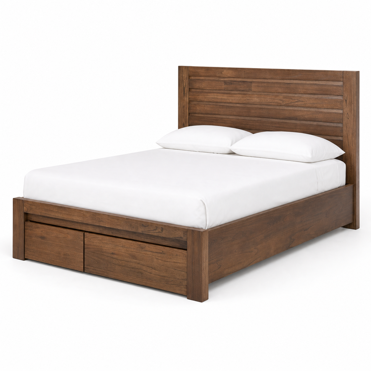 Brisa - Bed, complete front three-quarter studio bed view