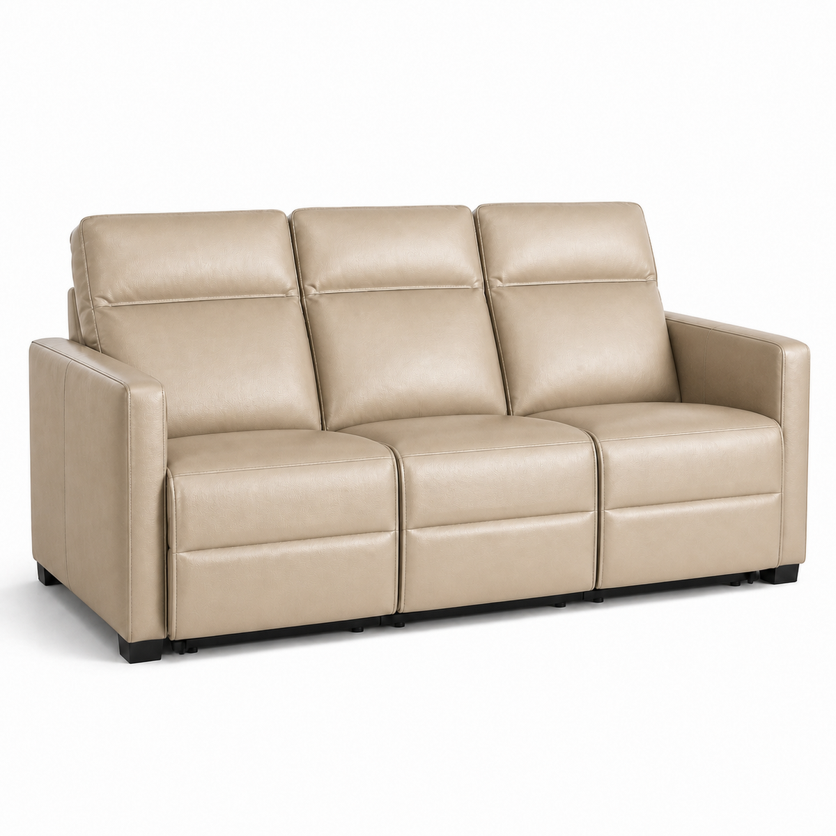 Canopy recliner 3 seater beige 02 white