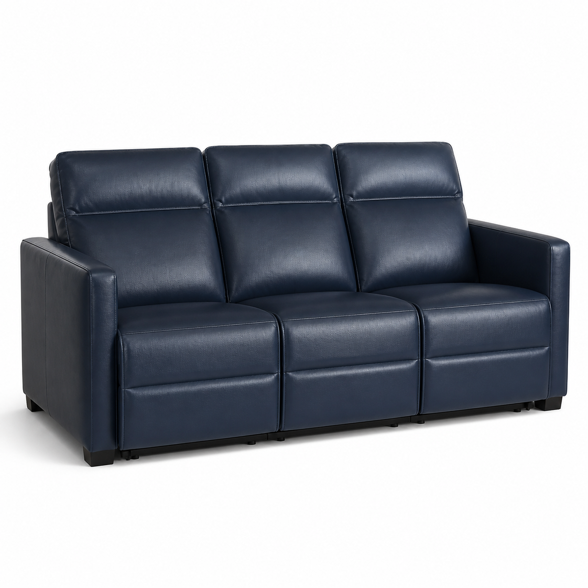 Canopy recliner 3 seater blue 02 white