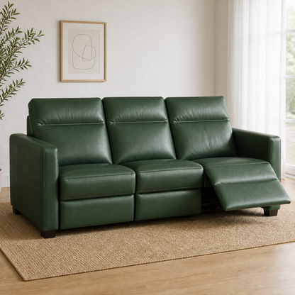 Canopy recliner 3 seater green 01 main