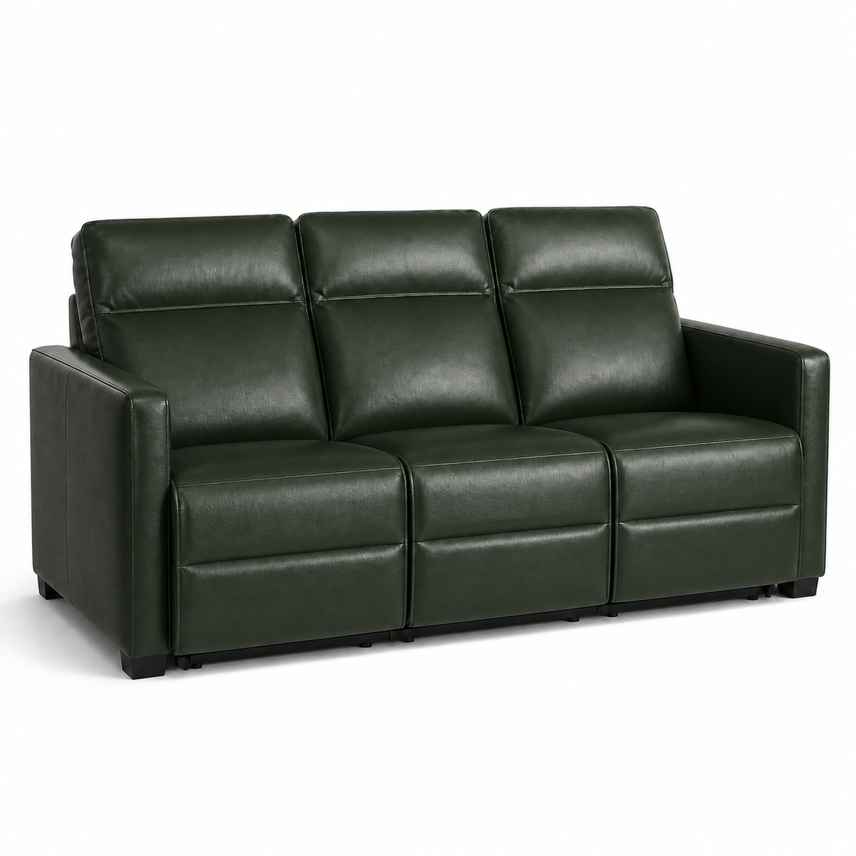 Canopy recliner 3 seater green 02 white