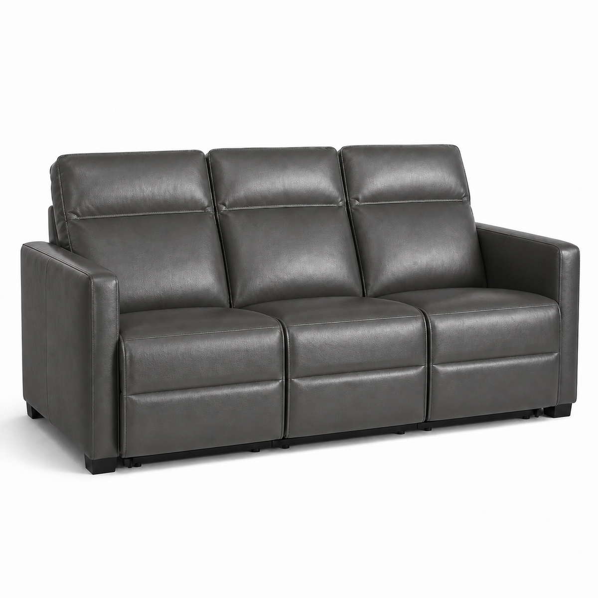 Canopy recliner 3 seater grey 02 white