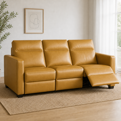 Canopy recliner 3 seater yellow 01 main