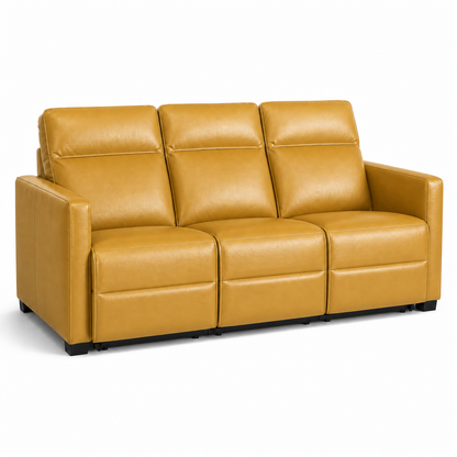 Canopy recliner 3 seater yellow 02 white