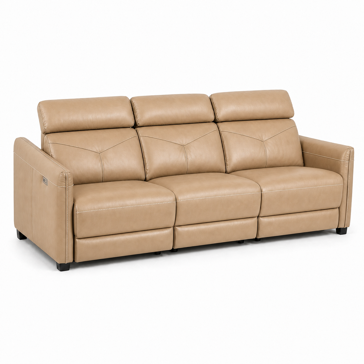 Cascade Recliner 3 seater beige 02 white