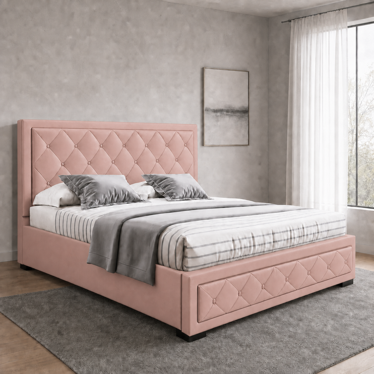 Cass - Bed Pink lifestyle view