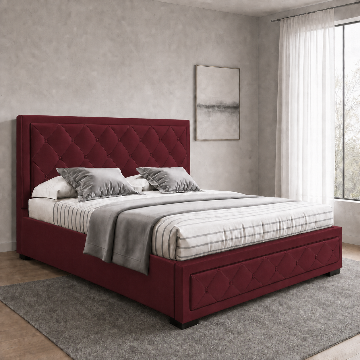 Cass - Bed Red lifestyle view