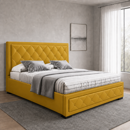 Cass - Bed Yellow lifestyle view