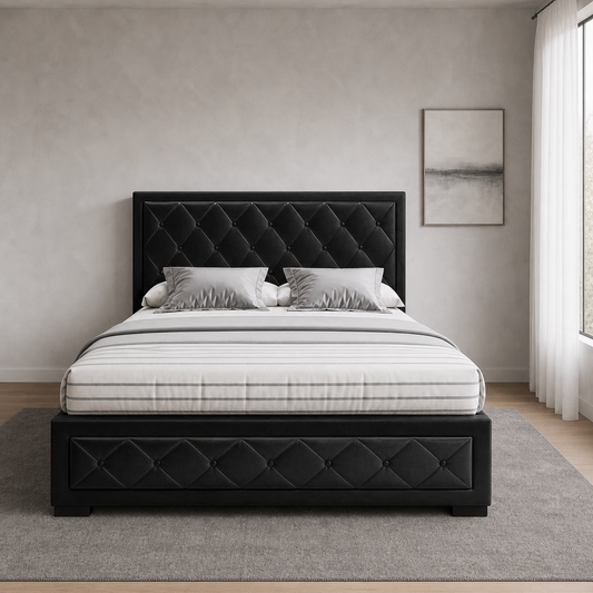 Cass - Bed, complete straight-on bed view