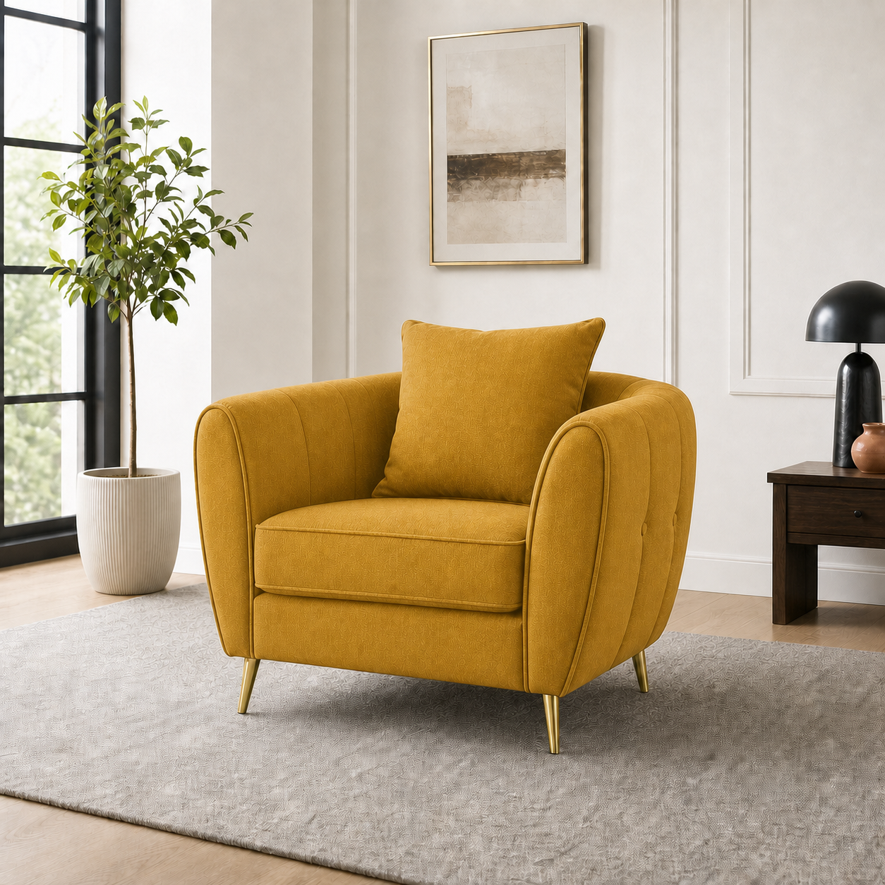 chime-3-2-1-sofa-set 1 seater yellow 01 room