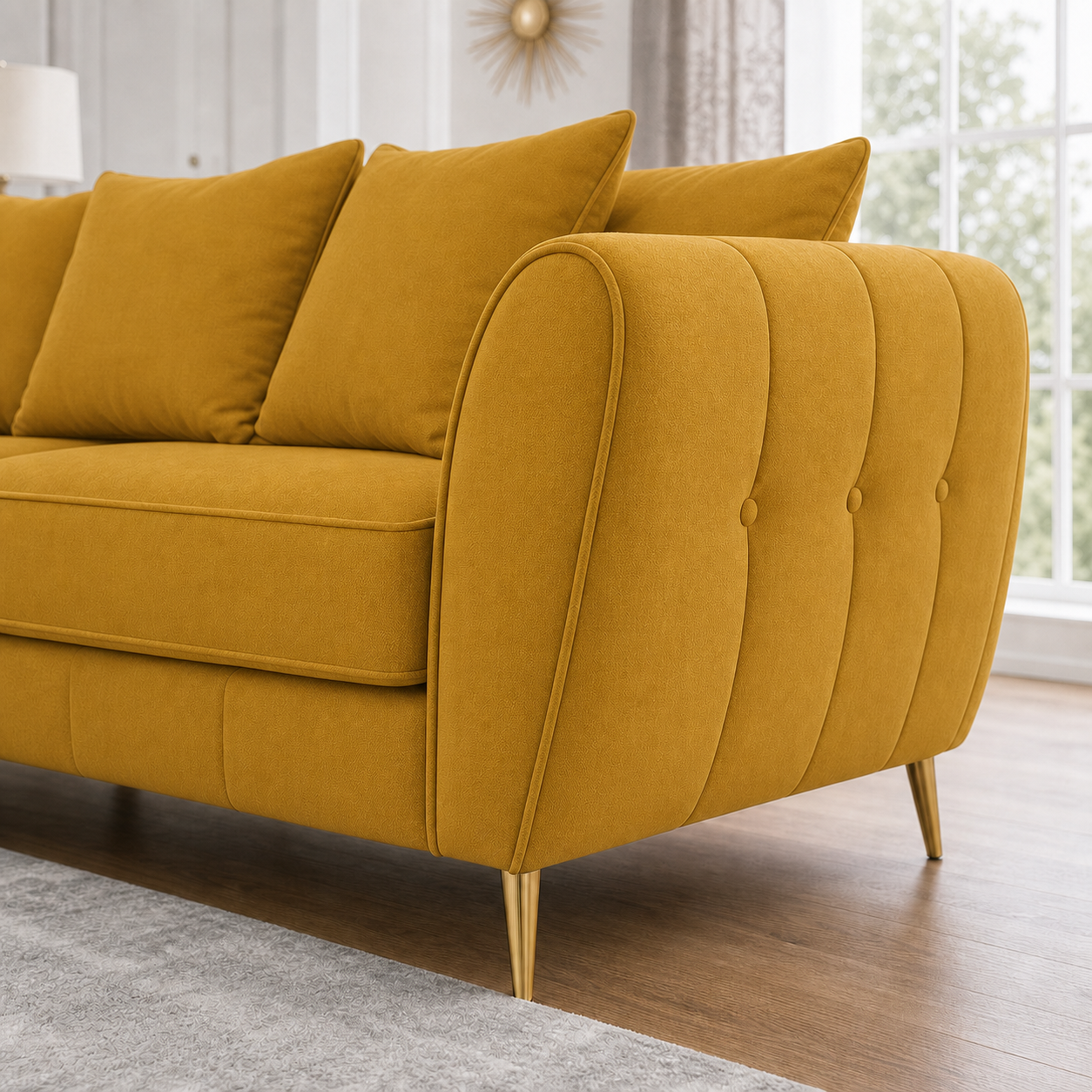chime-3-2-1-sofa-set 2 seater yellow 02 detail