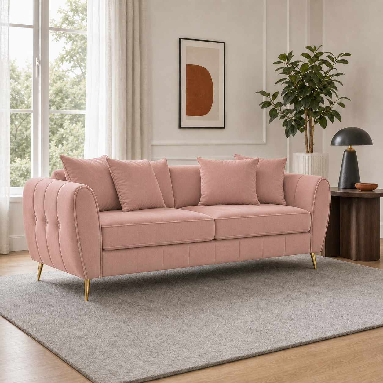 chime-3-2-1-sofa-set 3 seater pink 01 room