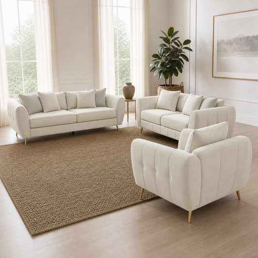 Chime - 3+2+1 Sofa Set, alternate room angle of the complete 3+2+1 sofa set