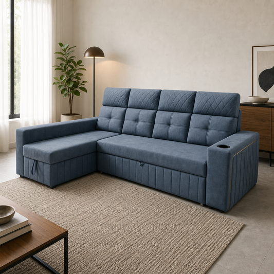Cilan - Sofa bed, source-proven closed sofa hero in a contemporary living room