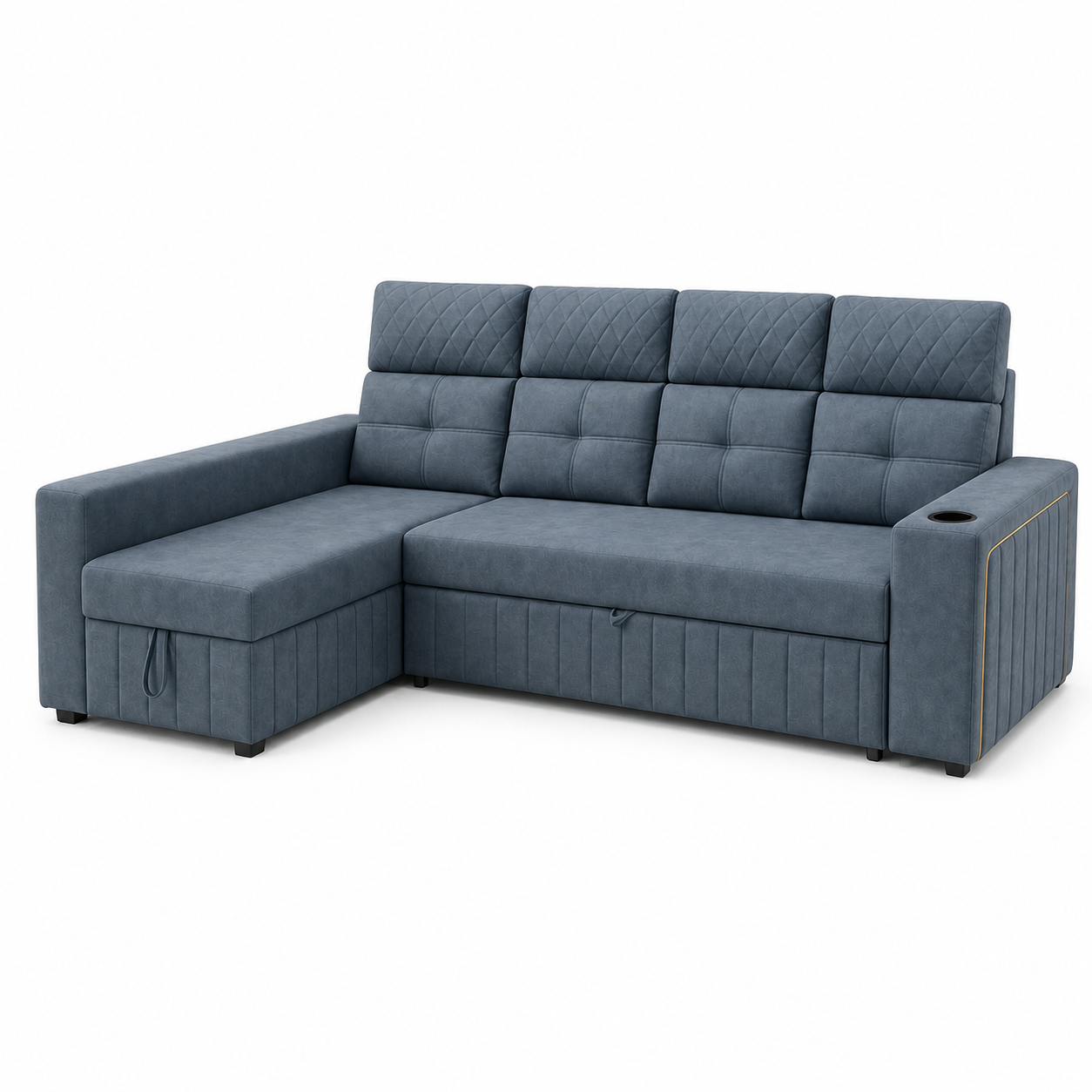 Cilan - Sofa bed, closed sofa front studio view on pure white