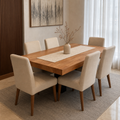 Cole - Wooden Top Dining Table