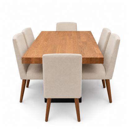 Cole - Wooden Top Dining Table, table-only or source-conservative construction studio view