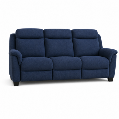 Comet Recliner 3 seater blue 02 white