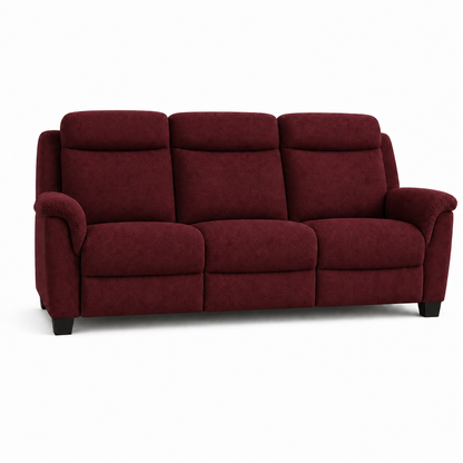 Comet Recliner 3 seater red 02 white